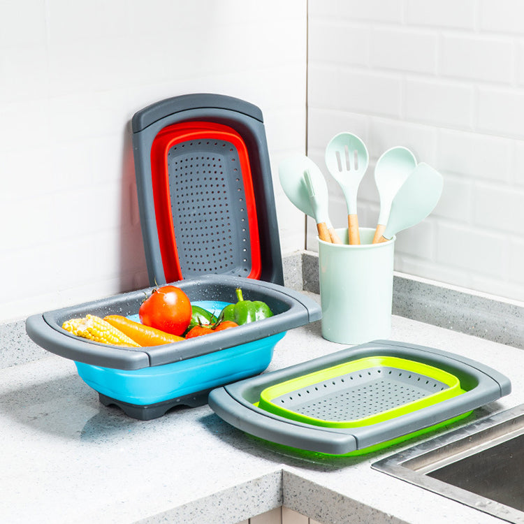 Colander Collapsible Colander Strainer Over The Sink Vegetable/Fruit Colander...