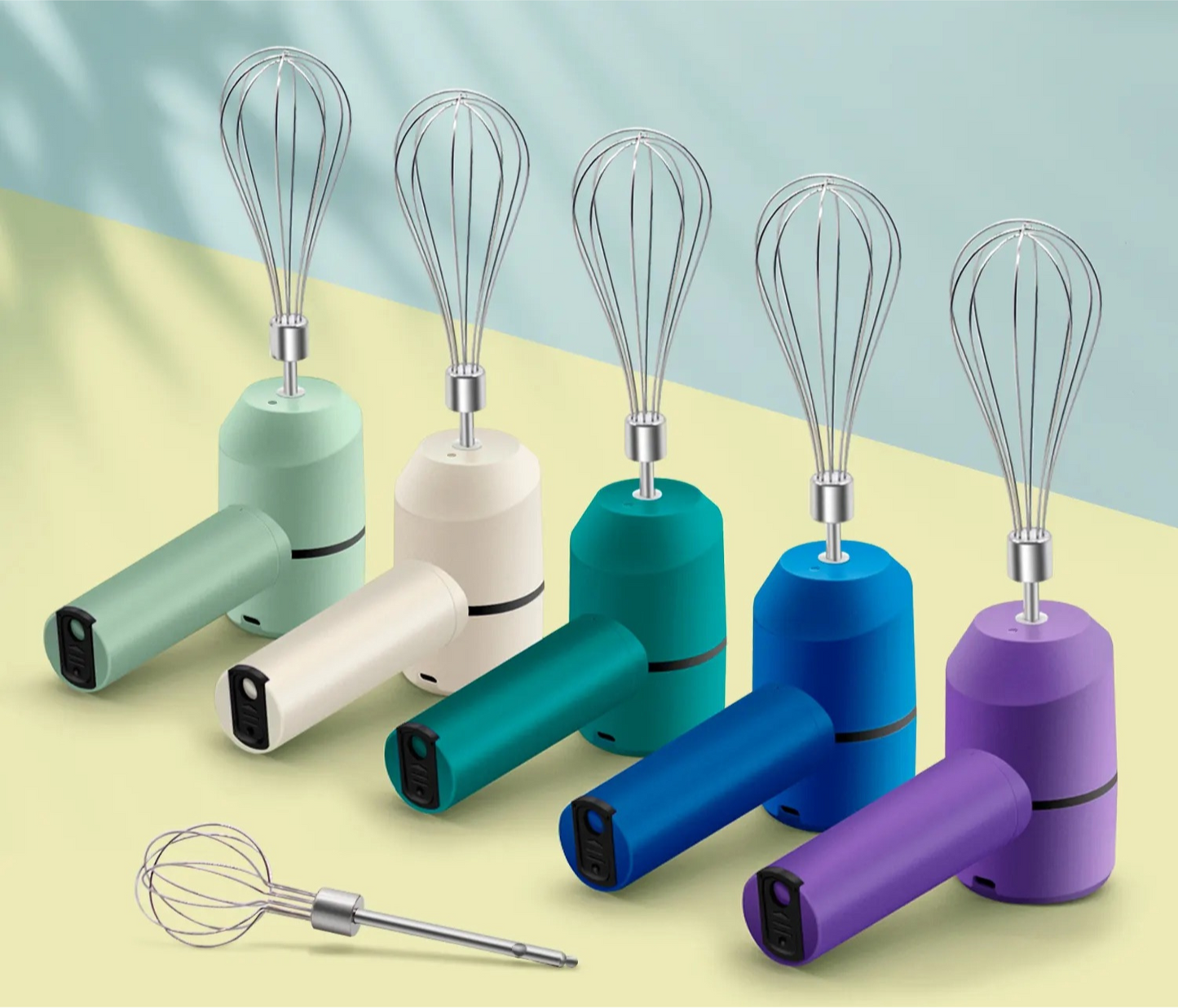 Rechargeable Electric Egg Beater Whisk – Stainless Steel Mini Kitchen Mixer