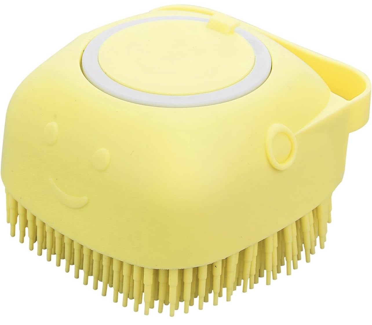 Silicone Dog & Cat Bath Brush and Shampoo Dispenser.